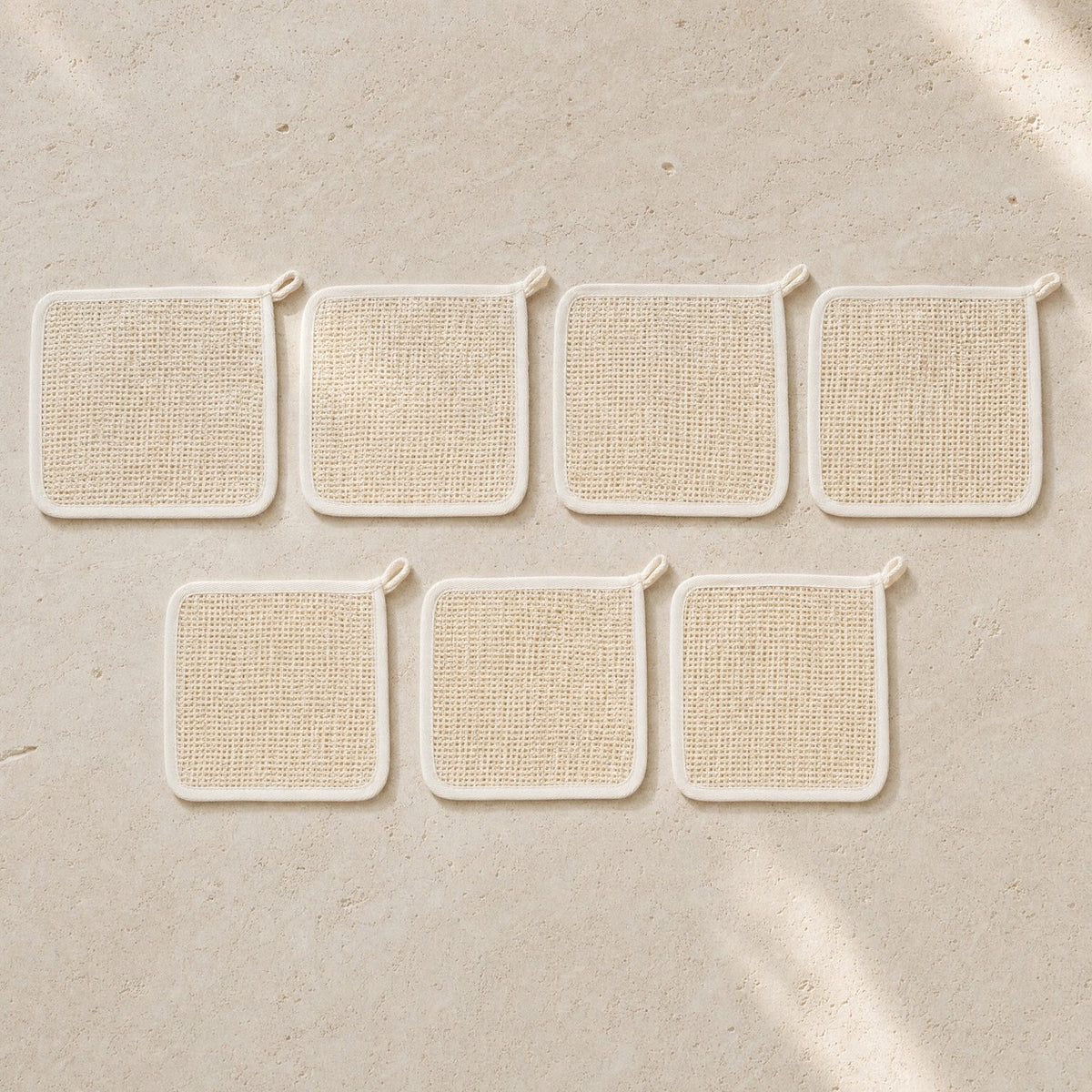 O pack de sete The Wash Cloth, um para cada dia