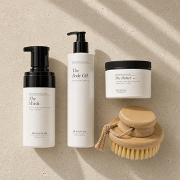 The Body Ritual — The Wash, The Body Oil, The Butter No. 1 e The Body Brush